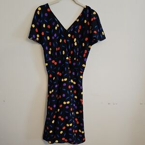 Modcloth Black Multicolor Mini Dress